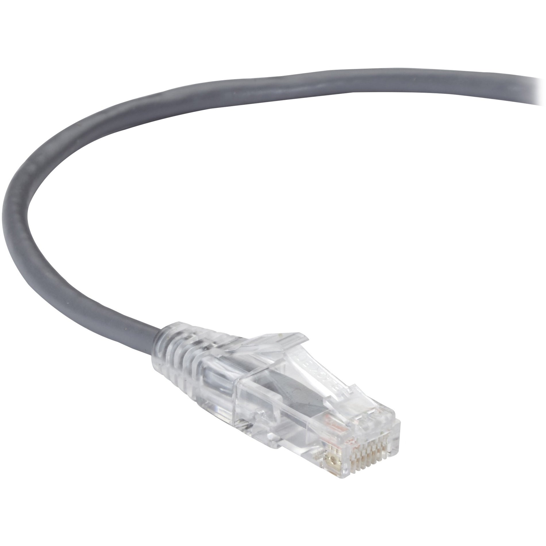 Black Box C6APC28-GY-01 Slim-Net Cat.6a UTP Patch Network Cable, 1 ft, 10 Gbit/s