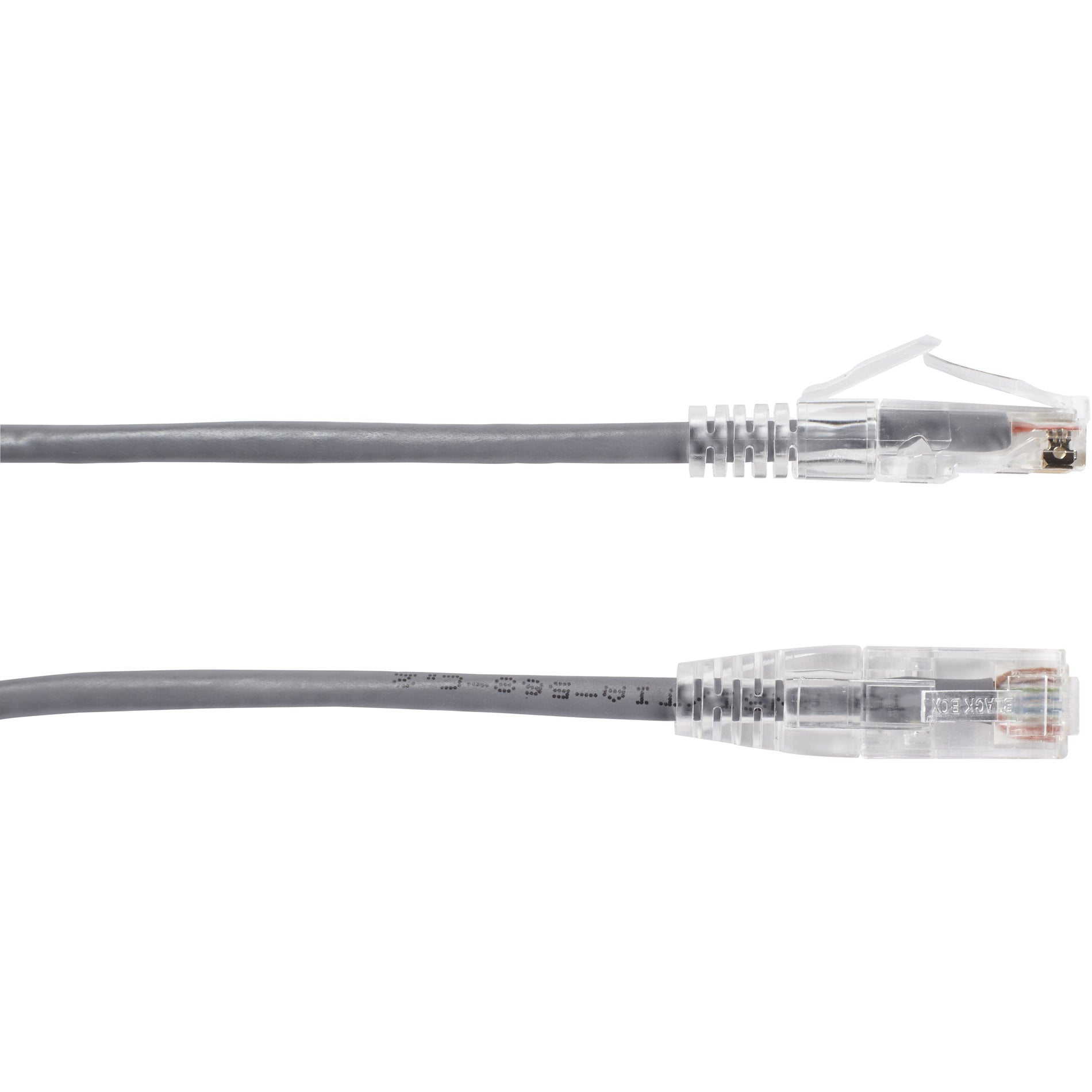 Black Box C6APC28-GY-15 Slim-Net Cat.6a UTP Patch Network Cable, 15 ft, Snagless Boot, 10 Gbit/s Data Transfer Rate