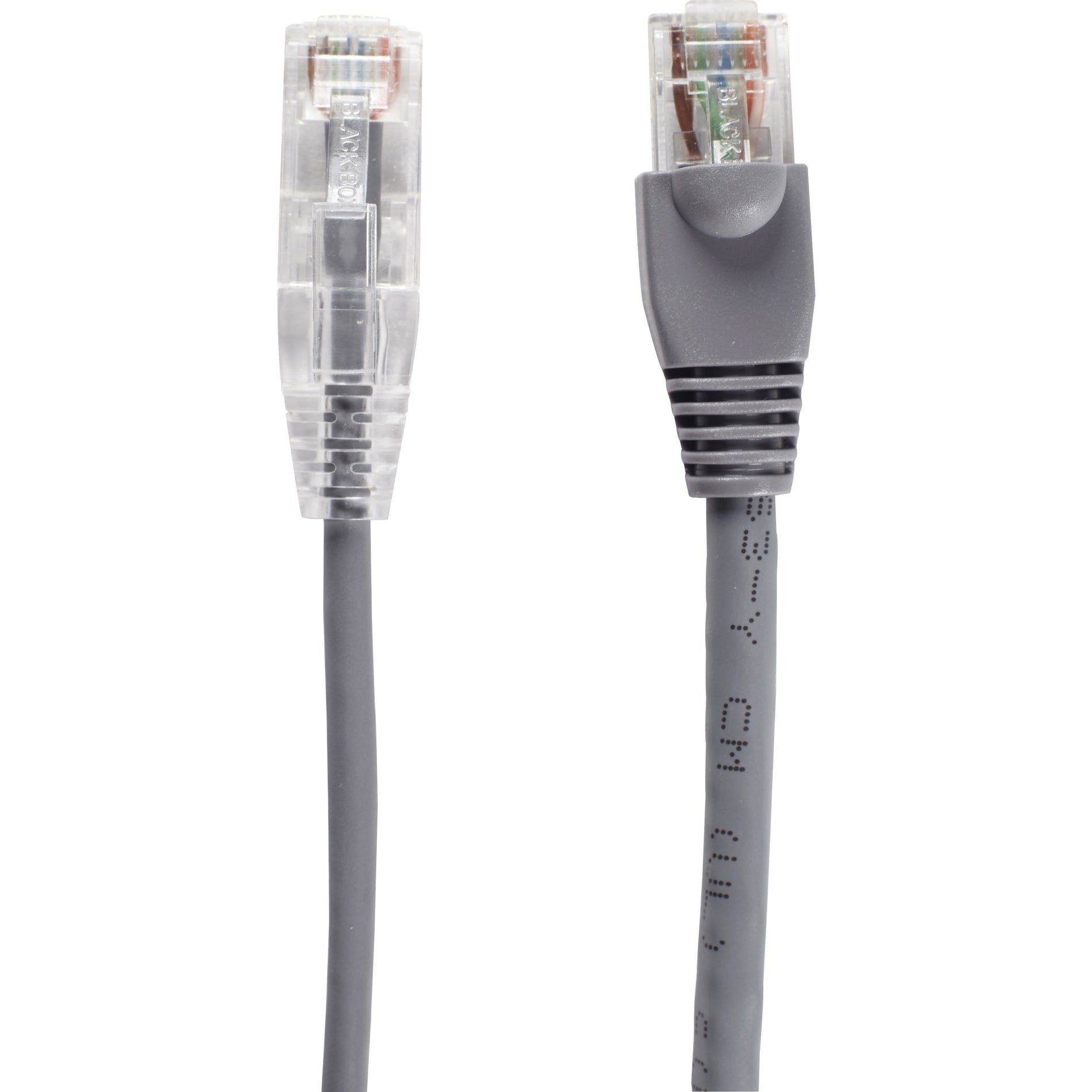 Black Box C6APC28-GY-15 Slim-Net Cat.6a UTP Patch Network Cable, 15 ft, Snagless Boot, 10 Gbit/s Data Transfer Rate