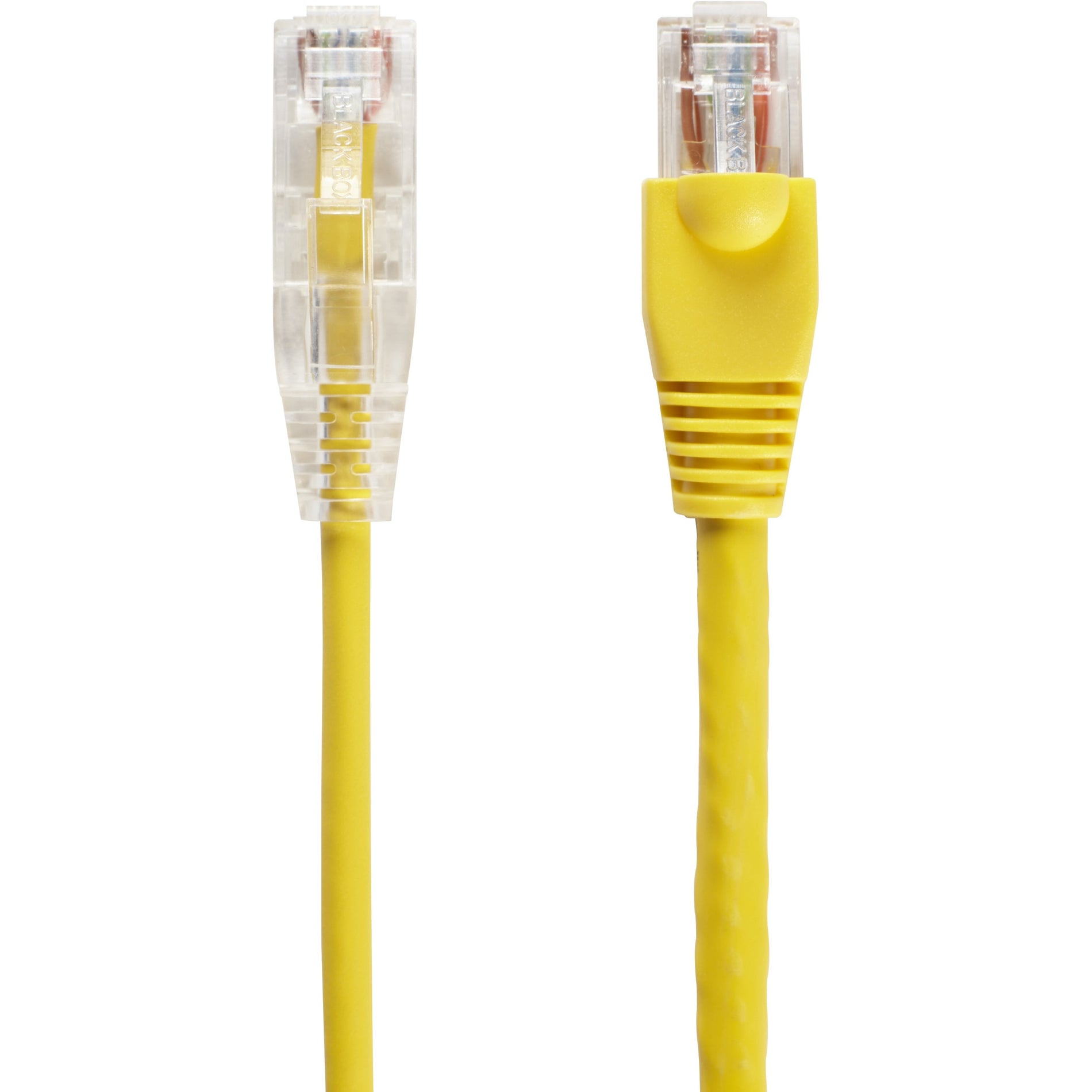 Black Box C6APC28-YL-03 Slim-Net Cat.6a UTP Patch Network Cable, 3 ft, 10 Gbit/s
