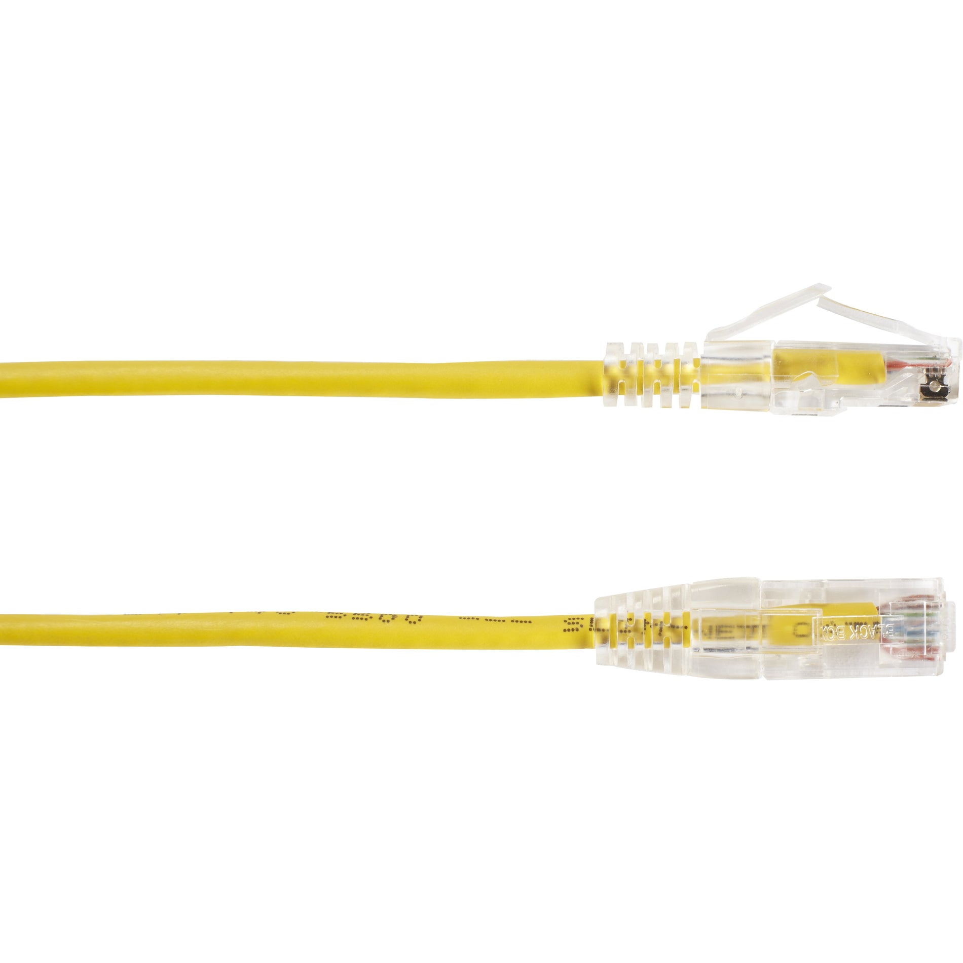 Black Box C6APC28-YL-07 Slim-Net Cat.6a Patch Network Cable, 7 ft, Snagless Boot, 10 Gbit/s Data Transfer Rate