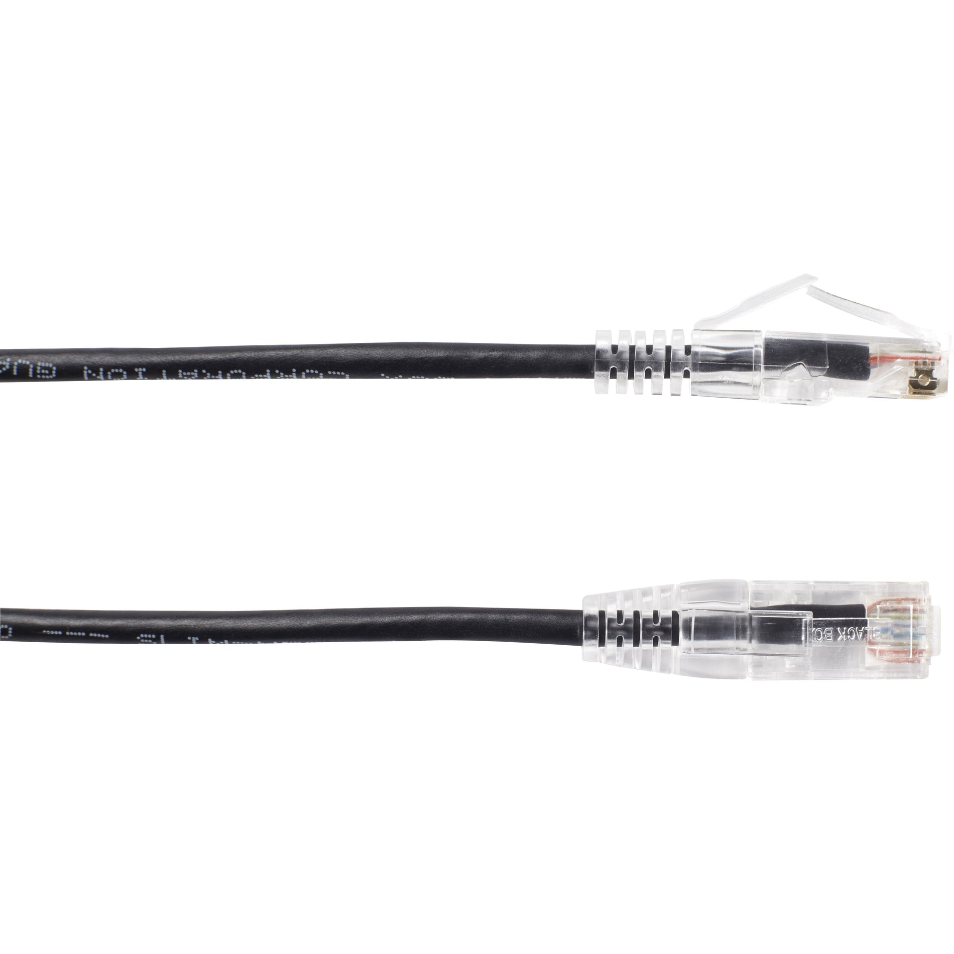 Black Box C6PC28-BK-15 Slim-Net Cat.6 UTP Patch Network Cable, 15 ft, Snagless Boot, 10 Gbit/s Data Transfer Rate