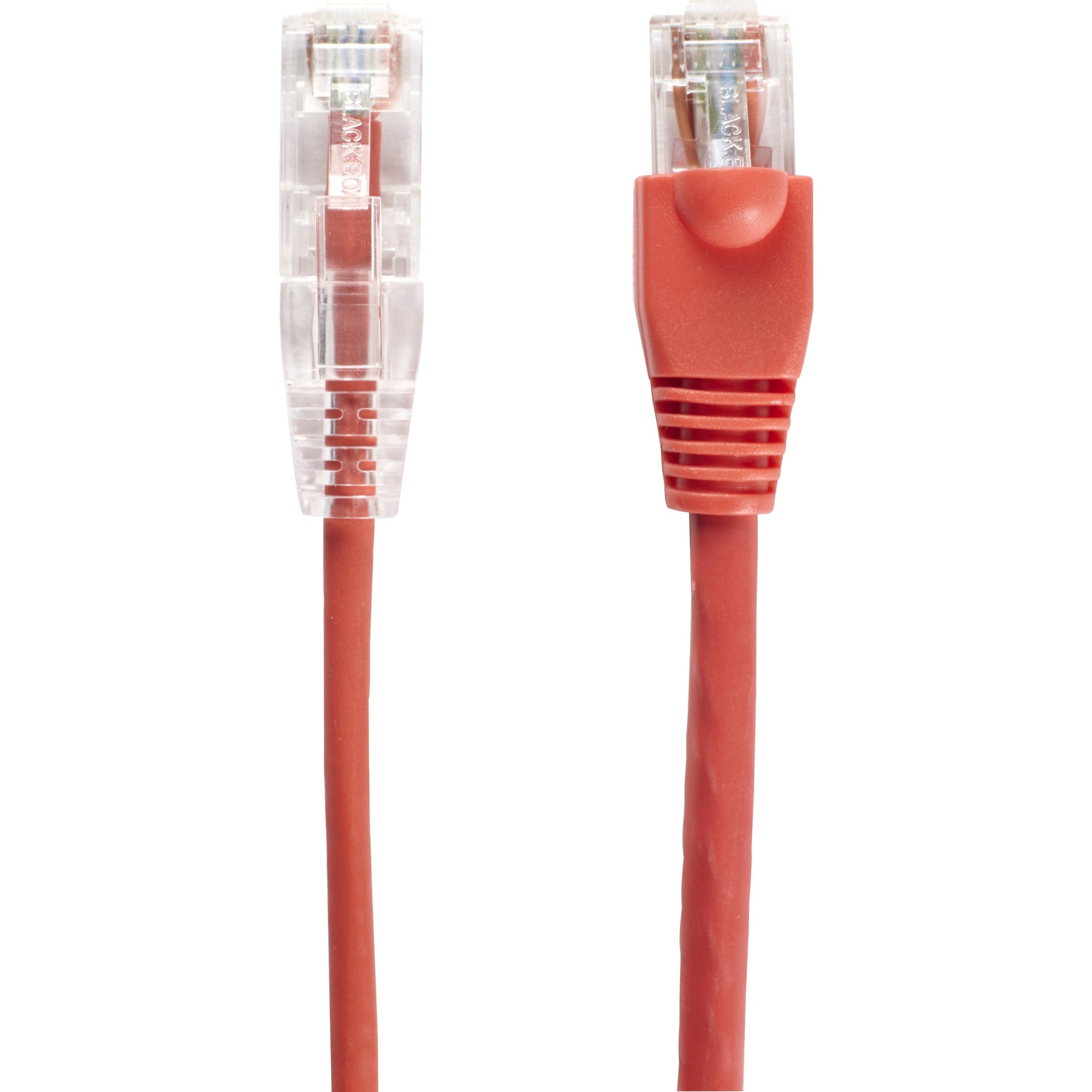 Black Box C6PC28-RD-02 Slim-Net Cat.6 UTP Patch Network Cable, 2 ft, Red, 10 Gbit/s