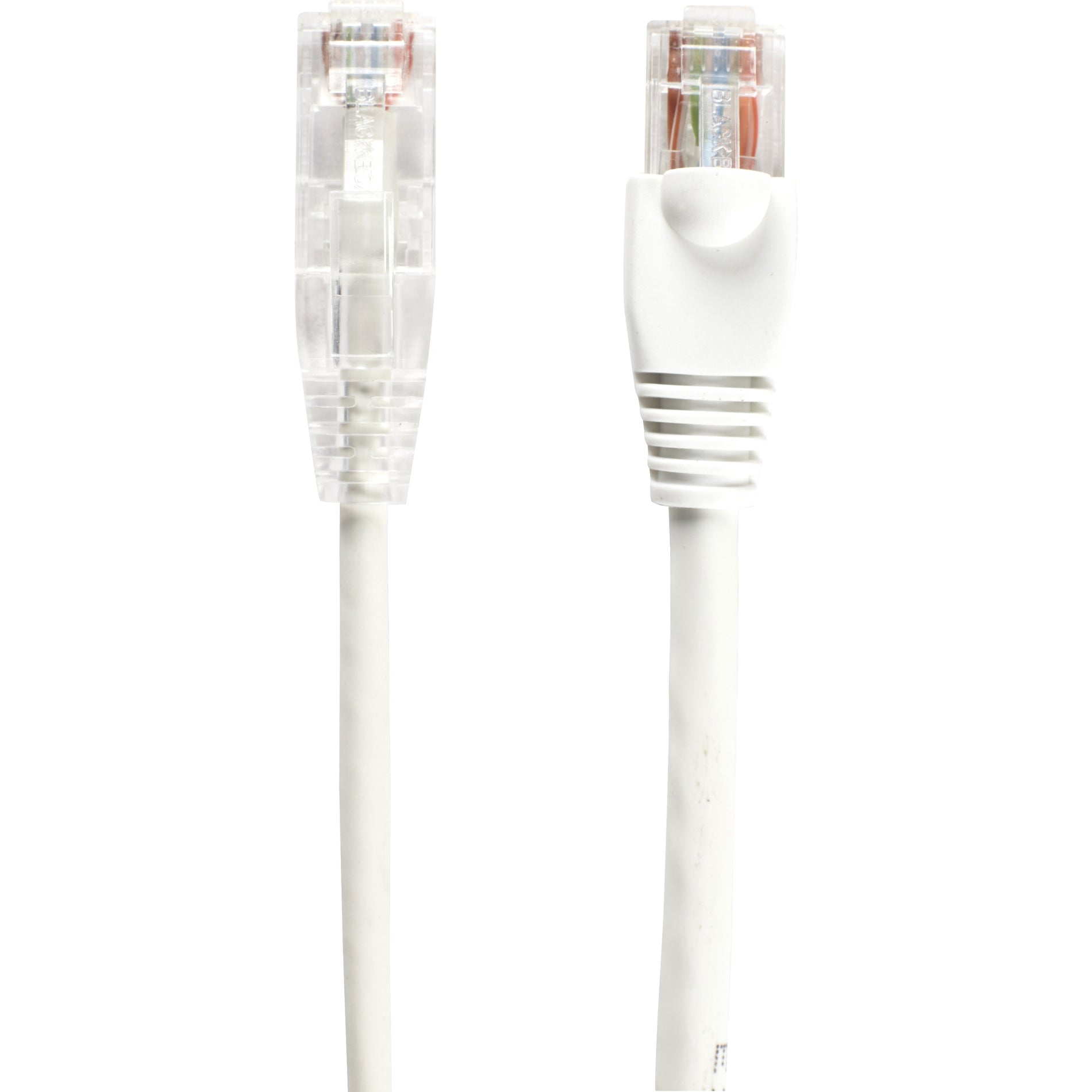 Black Box C6PC28-WH-02 Slim-Net Cat.6 UTP Patch Network Cable, 2 ft, 10 Gbit/s, Snagless Boot