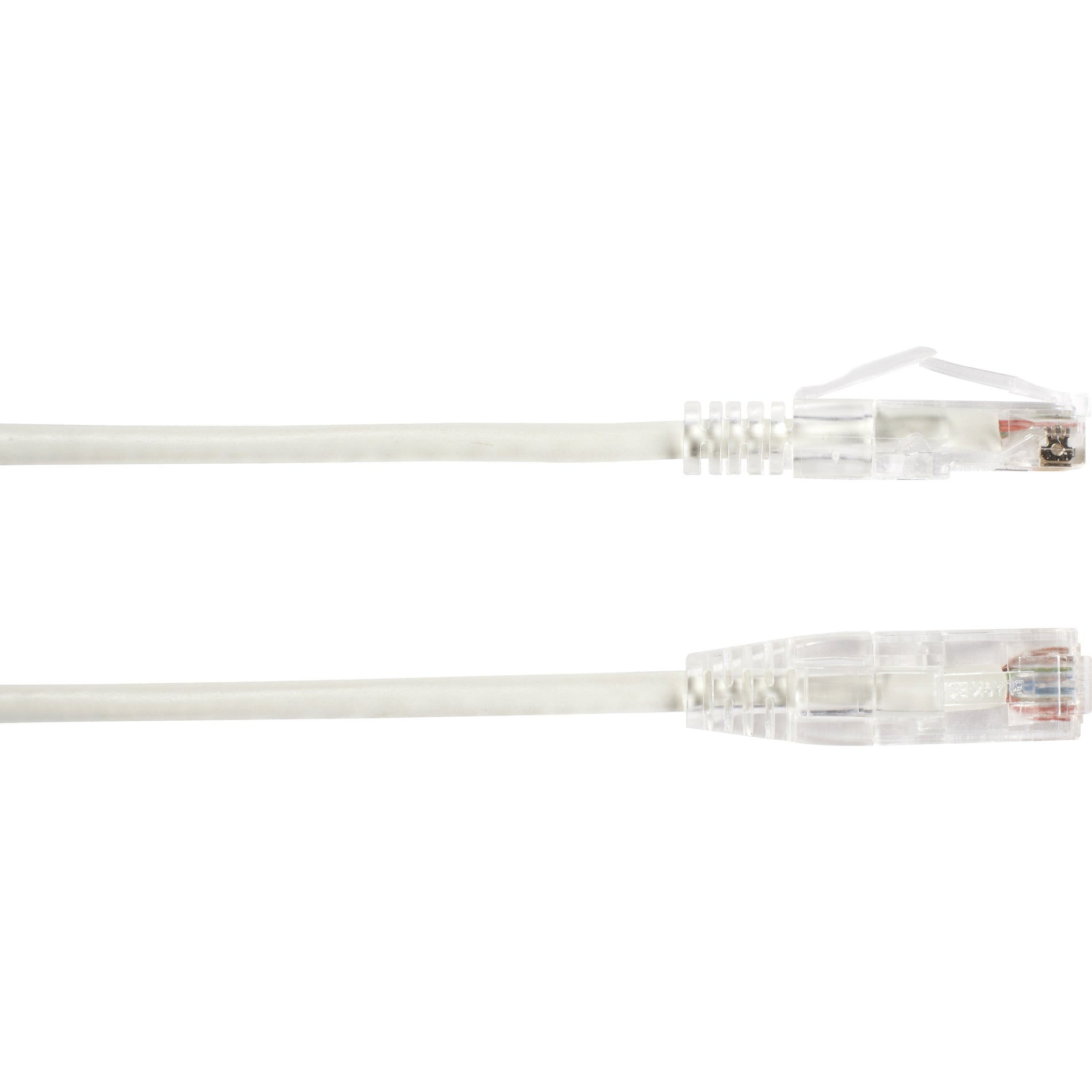 Black Box C6PC28-WH-02 Slim-Net Cat.6 UTP Patch Network Cable, 2 ft, 10 Gbit/s, Snagless Boot