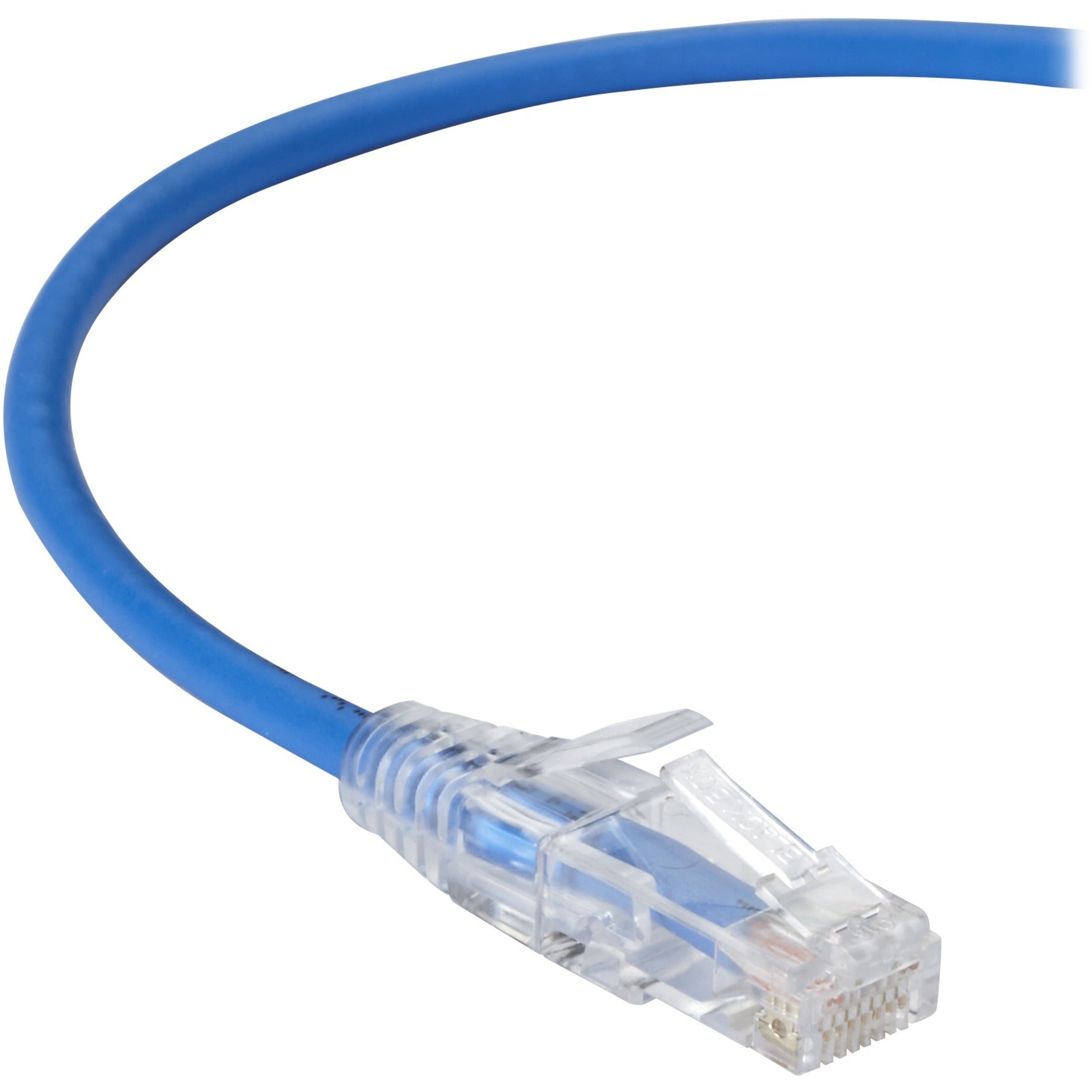 Black Box C6APC28-BL-12 Slim-Net Cat.6a UTP Patch Network Cable, 12 ft, Snagless Boot, 10 Gbit/s Data Transfer Rate