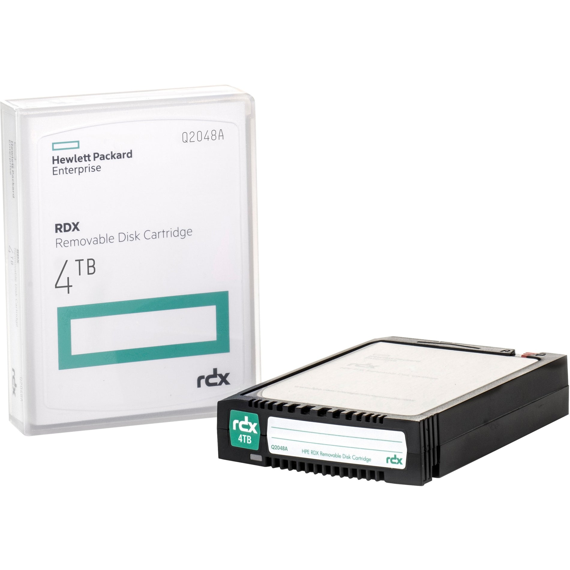HPE Q2048A RDX 4TB Removable Disk Cartridge, 3 Year Warranty, 5400 RPM, 30 MB/s Transfer Rate