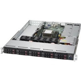 Supermicro SYS-1019P-WTR SuperServer 1019P-WTR (Black), 1U Barebone System, Intel Xeon, 64GB RAM, 10GbE, 2x2.5" Bays