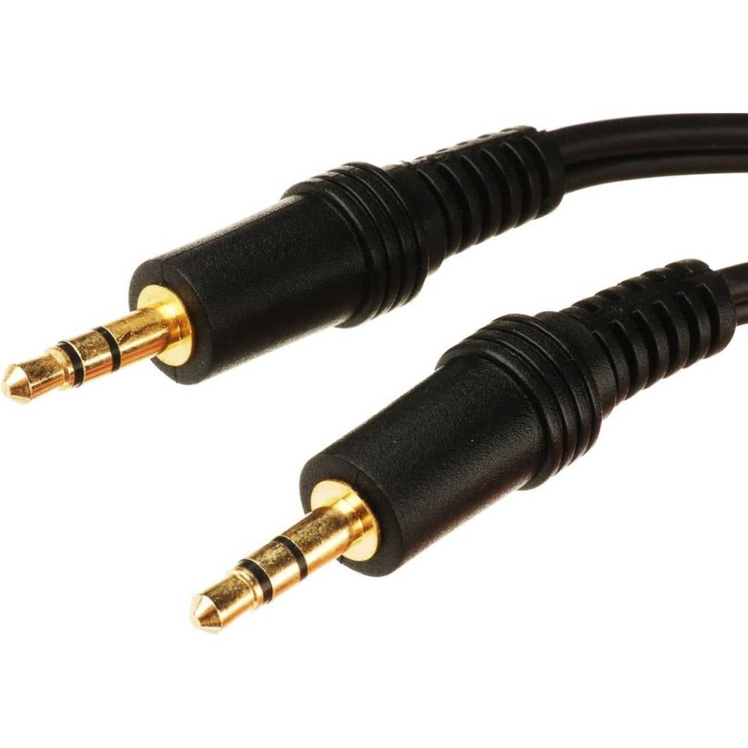 4XEM 4X35MM10 10ft 3.5MM Stereo Mini Jack M/M Audio Cable, Flexible, Molded, Strain Relief, Passive, Shielded