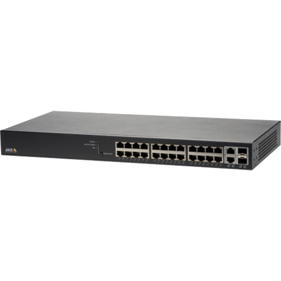 AXIS 01192-004 T8524 Ethernet Switch, 24 Port Gigabit Network, 2 x Gigabit Ethernet Uplink, TAA and NDAA Compliant