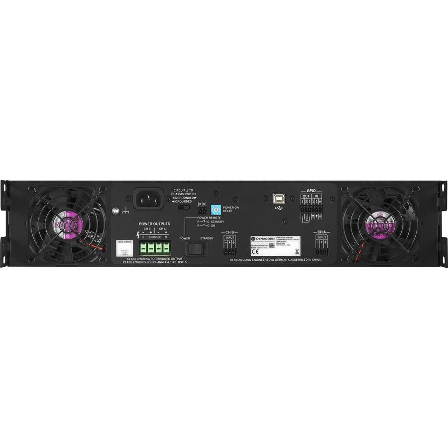 Dynacord C1800FDI-US C1800FDi Amplifier, 2X950W, Digital Signal Processing