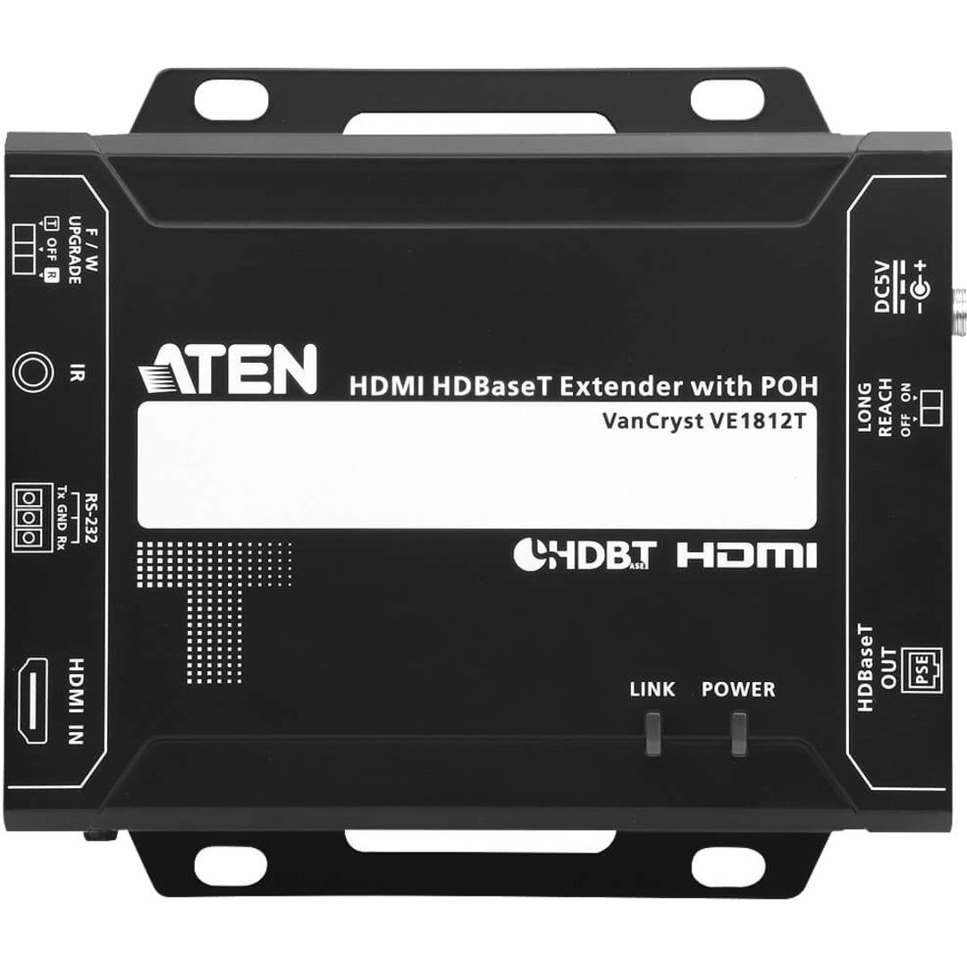 ATEN VE1812 HDMI HDBaseT Extender with POH (4K@100m), Video Extender Transmitter/Receiver