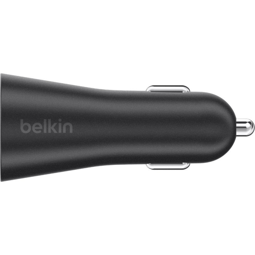 Belkin F8M930btBLK Auto Adapter - 5V DC/2.40A Output, Convenient Charging for Your Devices