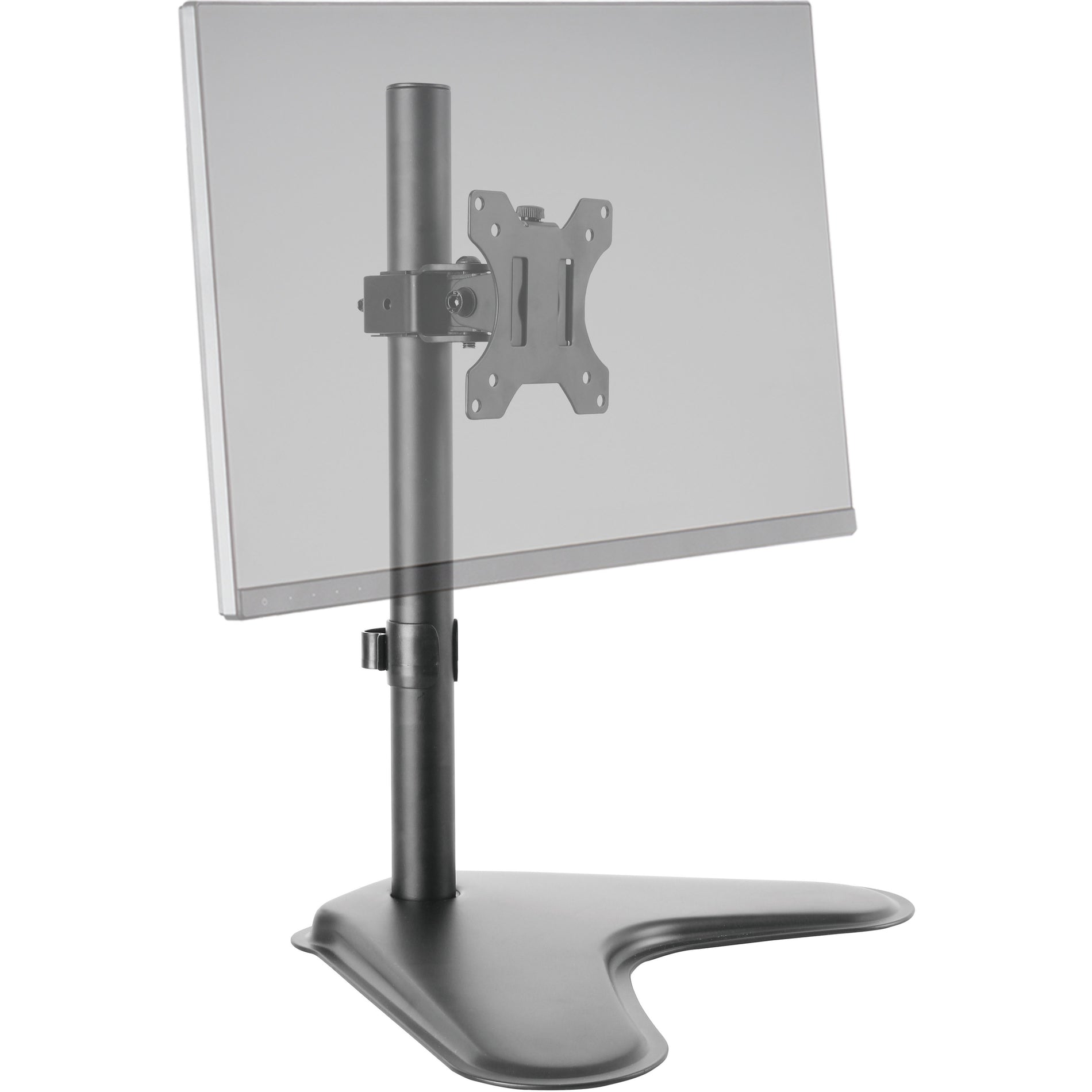 Ergotech DMRS-1 Single Monitor Desk Stand, Sturdy, Tilt, 360° Rotation, Durable, Ergonomic, Cable Management