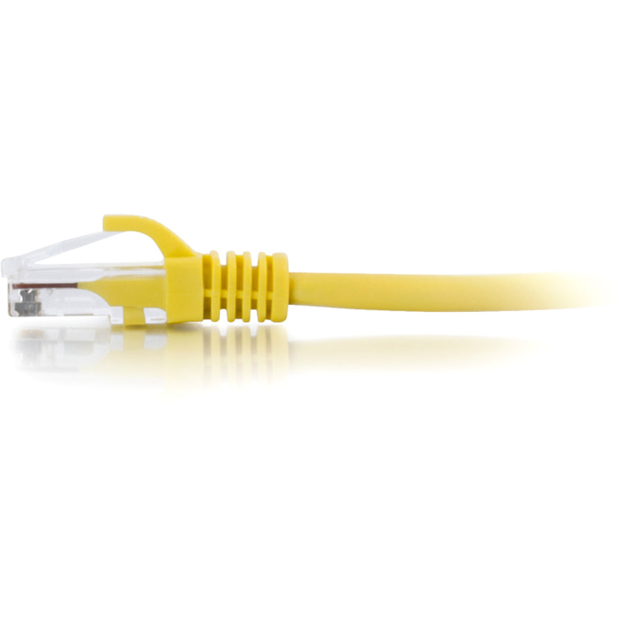 C2G 22105 1 ft Cat5e Snagless UTP Unshielded Network Patch Cable - Yellow, Lifetime Warranty