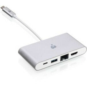 IOGEAR GUH3C3PD USB-C 4K Multiport Adapter, HDMI, GbE, USB Type-A, USB-C