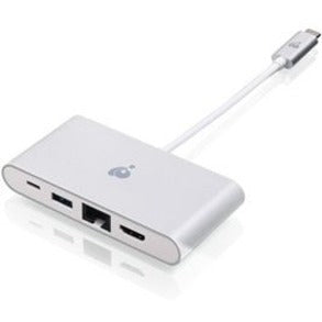 IOGEAR GUH3C3PD USB-C 4K Multiport Adapter, HDMI, GbE, USB Type-A, USB-C