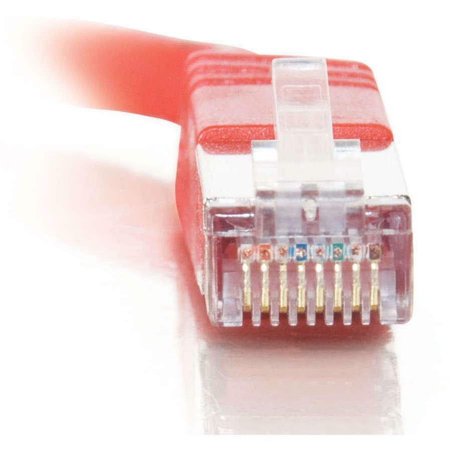 C2G 27242 3ft Cat5e Molded Shielded Network Patch Cable, Red