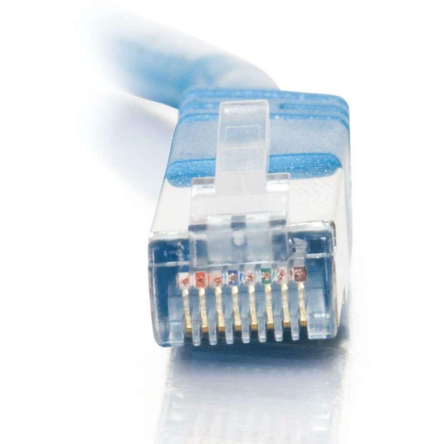 C2G 27266 25 ft Cat5e Molded Shielded Network Patch Cable - Blue, Lifetime Warranty, UL Certified