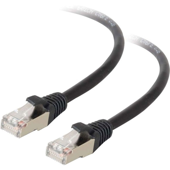C2G 28691 5 ft Cat5e Molded Shielded Network Patch Cable, Black