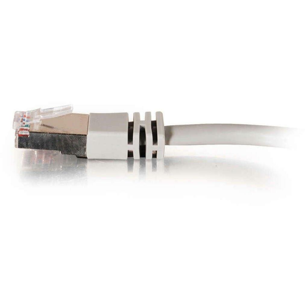 C2G 28706 100ft Cat5e Shielded Ethernet Cable, Gray, Strain Relief, Copper Conductor