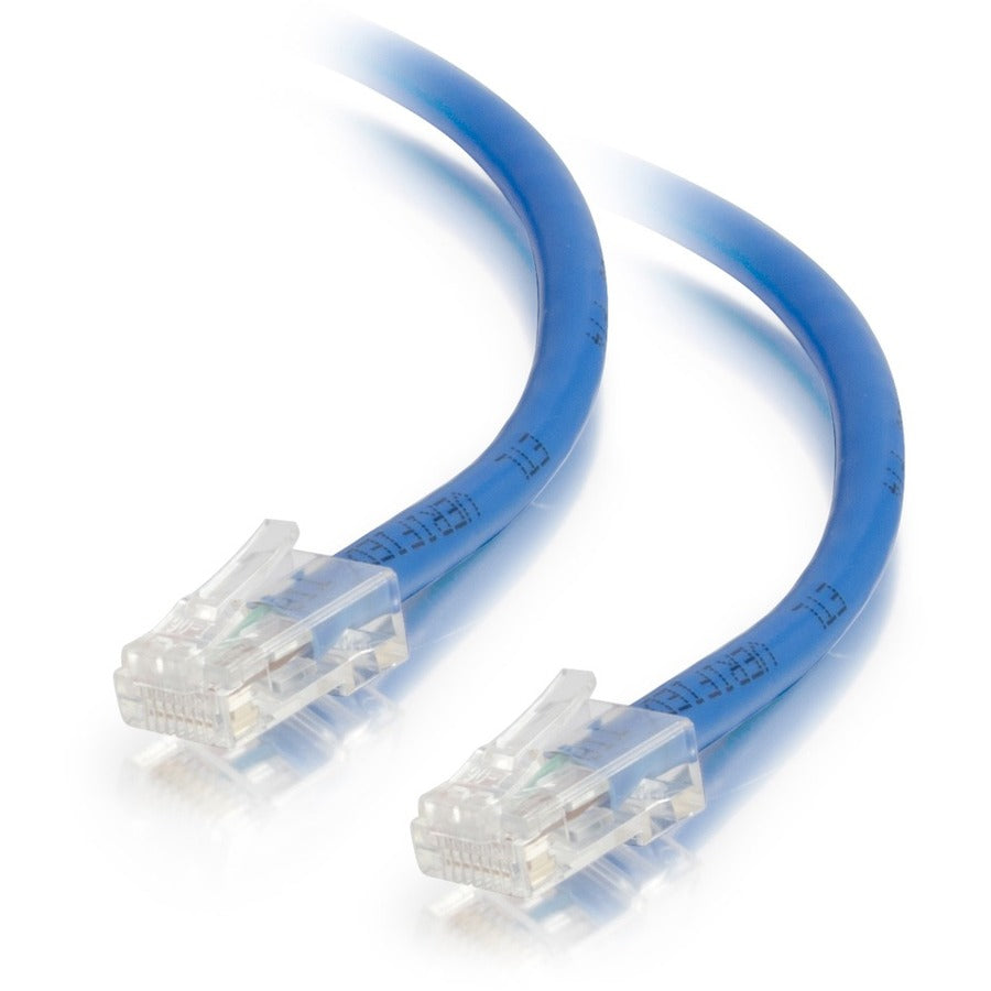C2G 25462 1ft Cat5e Non-Booted Unshielded Ethernet Network Patch Cable - Blue, Lifetime Warranty