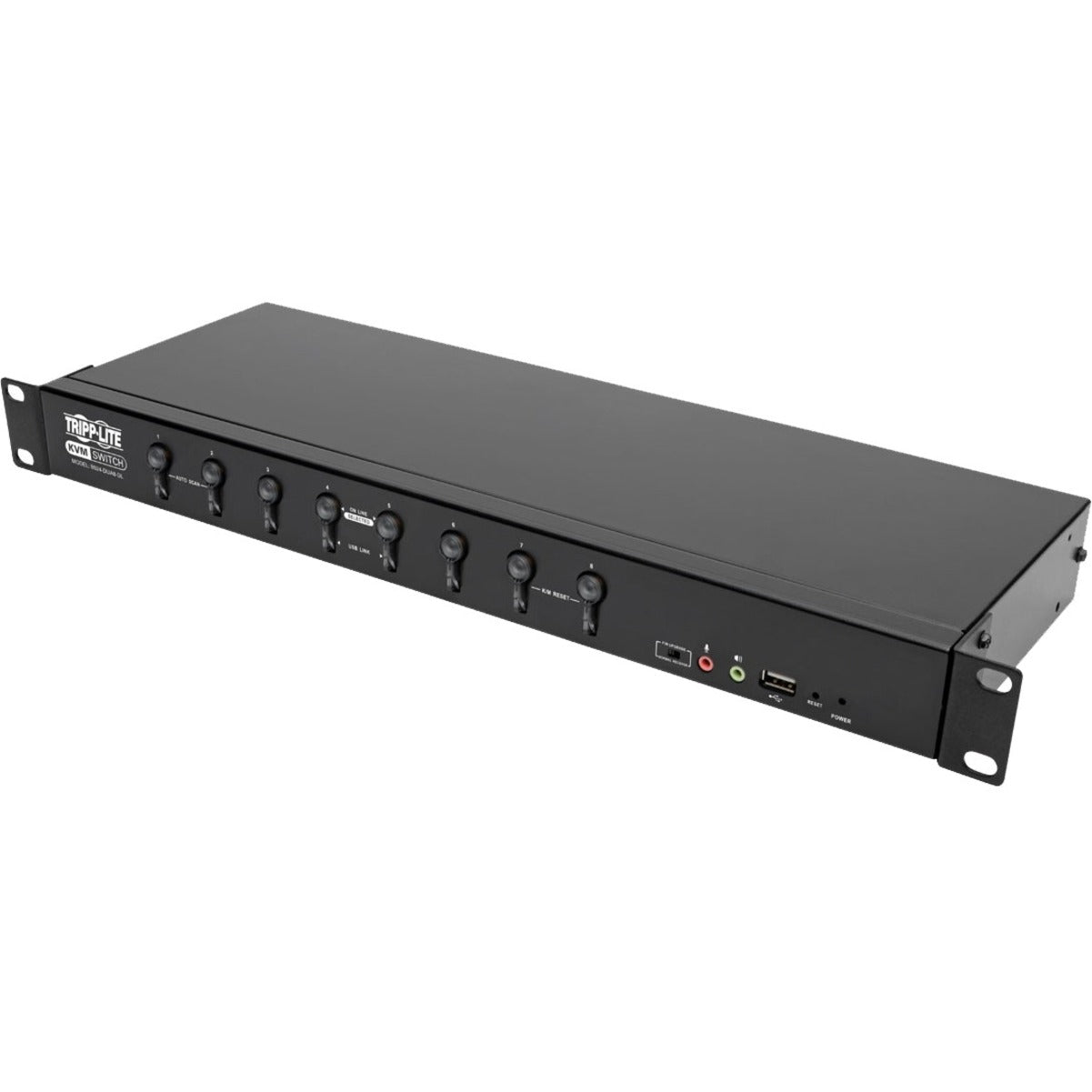 Tripp Lite B024-DUA8-DL DVI/USB 8-Port KVM Switch, 2560 x 1600 Resolution, 3 Year Warranty, TAA Compliant
