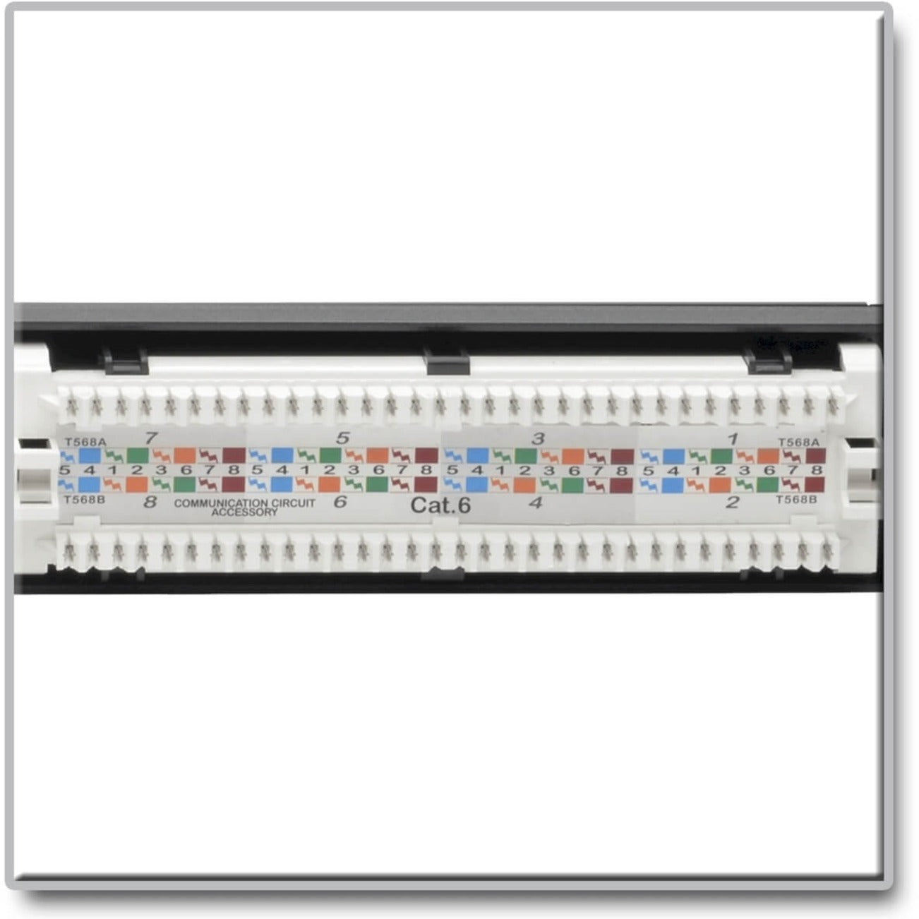 Tripp Lite N252-P24 24-Port 1U Rack-Mount Cat6 Patch Panel - PoE+ Compliant, TAA Compliant, Lifetime Warranty