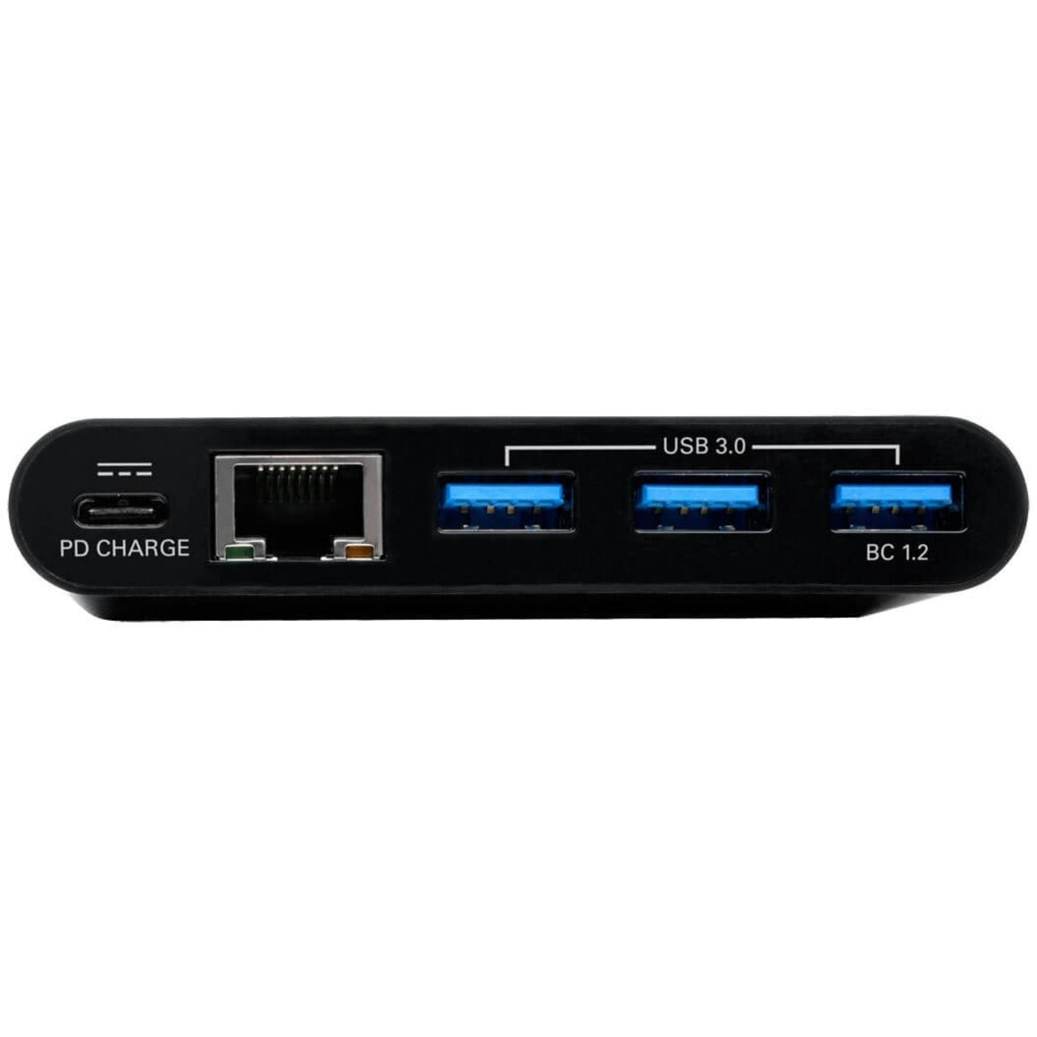 Tripp Lite U460-003-3AGB-C USB/Ethernet Combo Hub, 3-Port USB 3.1 Gen 1, Black