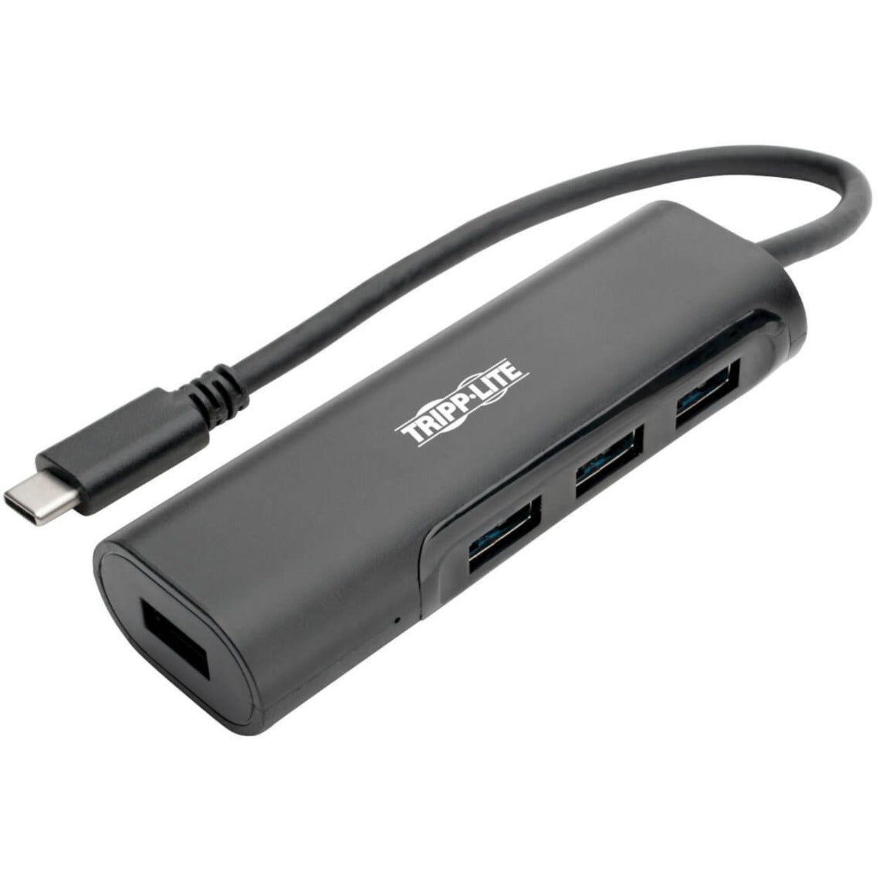Tripp Lite U460-004-4AB 4-Port USB 3.1 Hub, Thunderbolt-Black, Portable Compact USB Type C