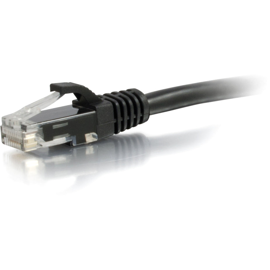 C2G 27150 1ft Cat6 Snagless Patch Cable, Black - High-Speed Ethernet Network Cable