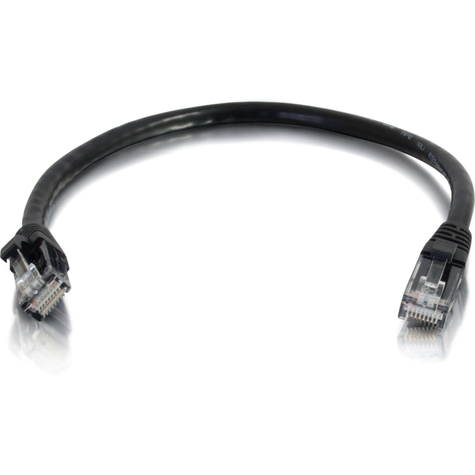 C2G 27154 14ft Cat6 Unshielded Ethernet Cable, Black - High-Speed Network Patch Cable