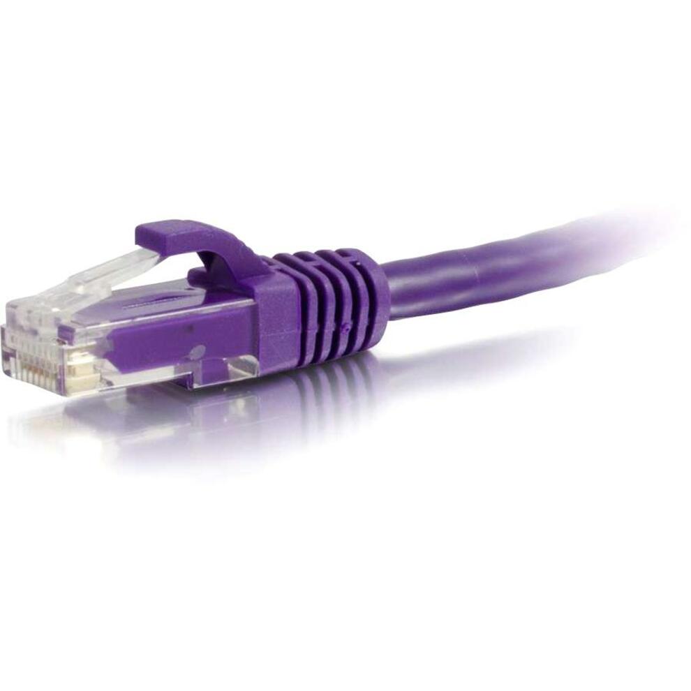 C2G 27805 25ft Cat6 Unshielded Ethernet Cable - Cat 6 Network Patch Cable, Purple