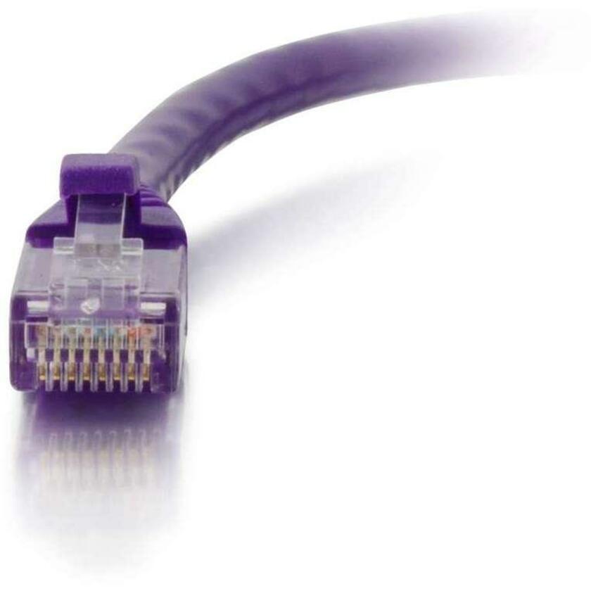 C2G 27805 25ft Cat6 Unshielded Ethernet Cable - Cat 6 Network Patch Cable, Purple
