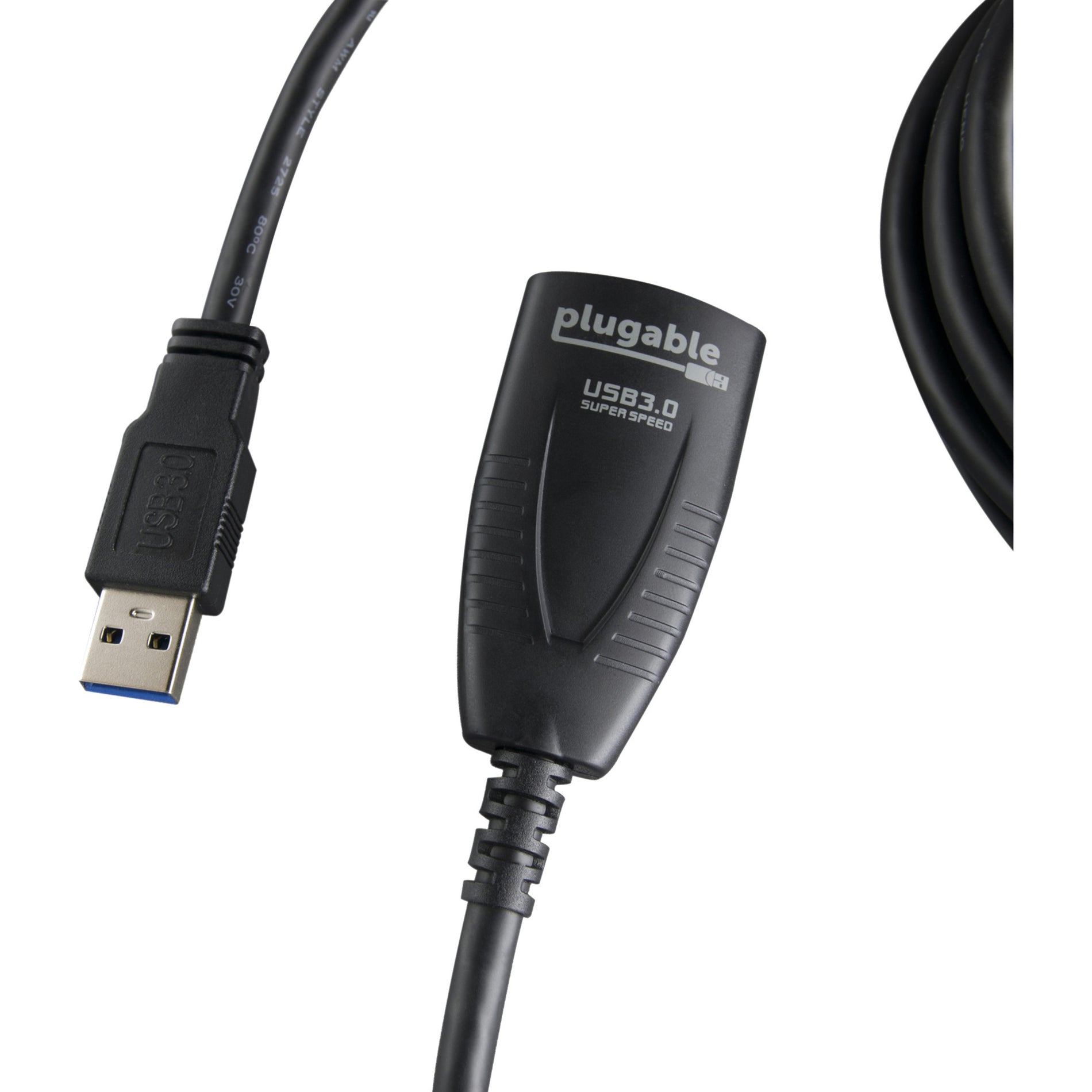Plugable USB3-5M-D USB 3.0 5M (16ft) Verlängerungskabel mit Netzteil Verlängern Sie Ihre USB-Verbindung mühelos