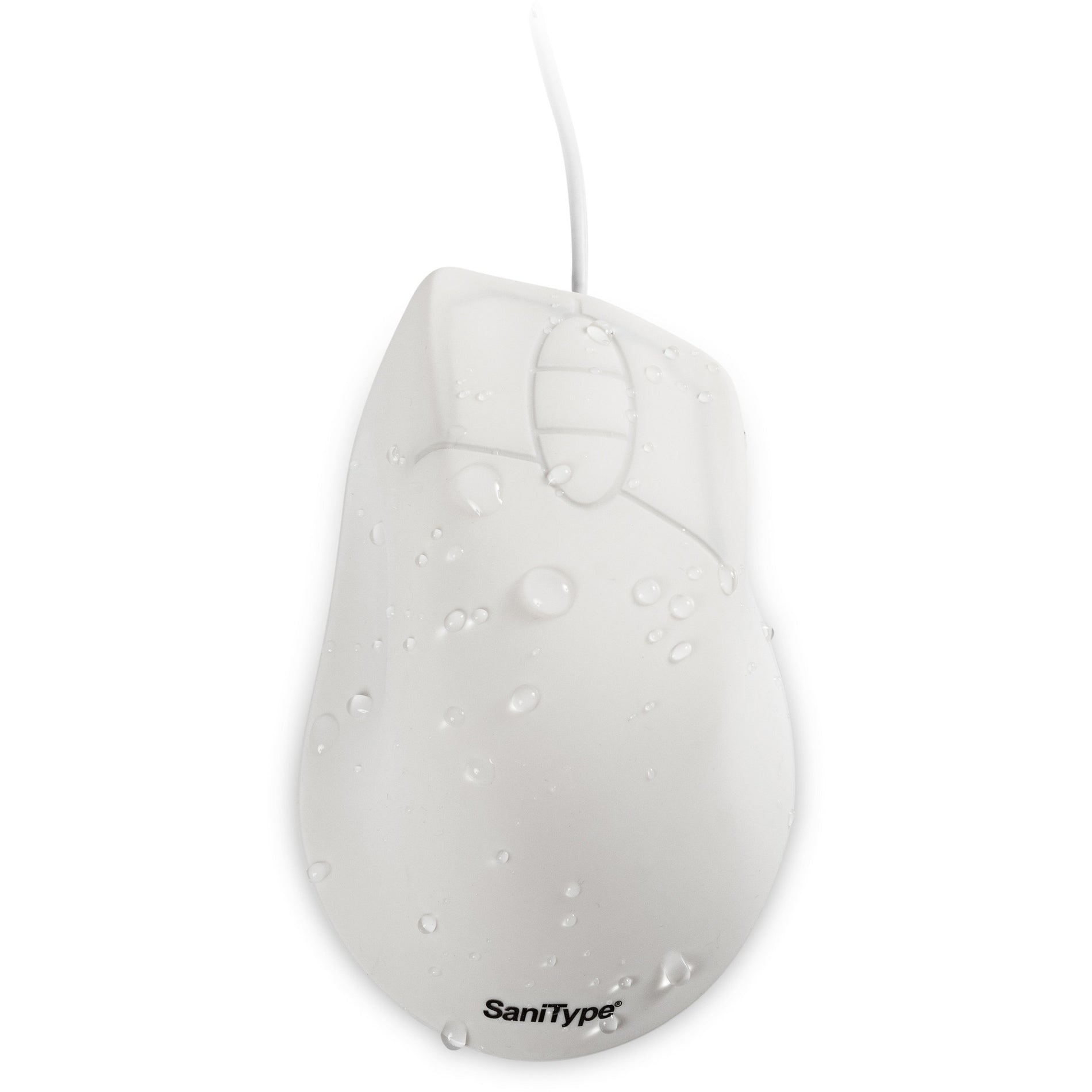 SaniType OMST0C01-W Mouse, Hygienic and Sanitary Typing, Washable, White