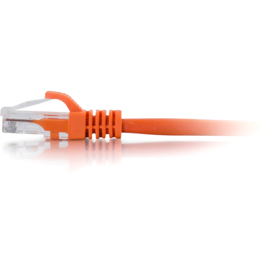 C2G 31368 75ft Cat6 Snagless Patch Cable, Orange - High-Speed Ethernet Network Cable