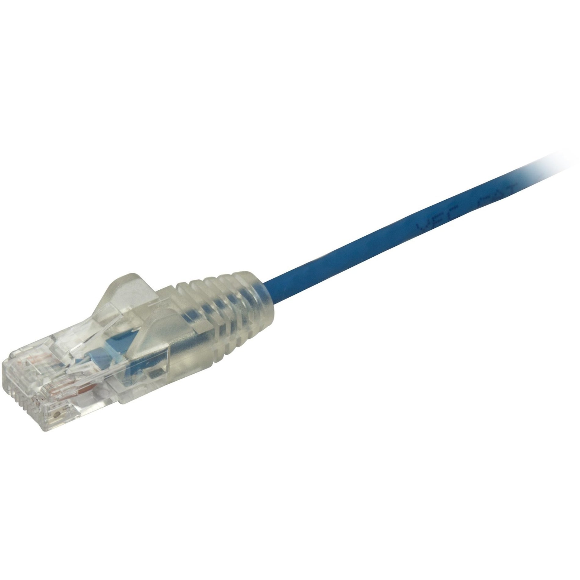 StarTech.com N6PAT1BLS Cat6 Patch Network Cable, 1 ft Blue Ethernet Cable - Slim, Snagless RJ45 Connectors, Cat6 Cable, Cat6 Patch Cable, Cat6 Network Cable