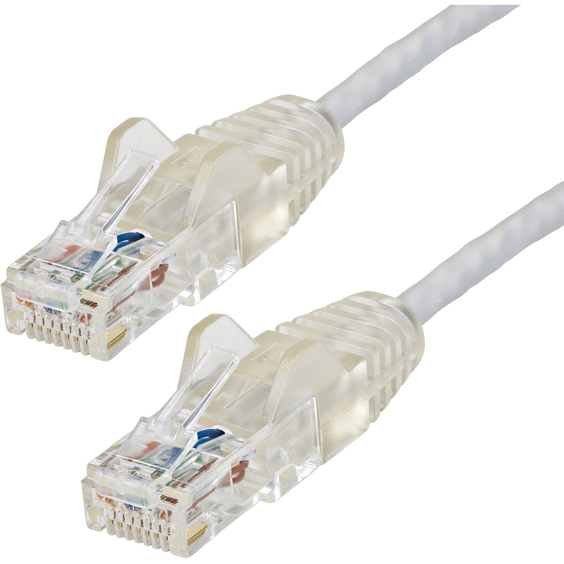 StarTech.com N6PAT1GRS Cat6 Patch Network Cable, 1 ft Gray, Slim, Snagless RJ45 Connectors, Cat6 Cable, Cat6 Patch Cable, Cat6 Network Cable