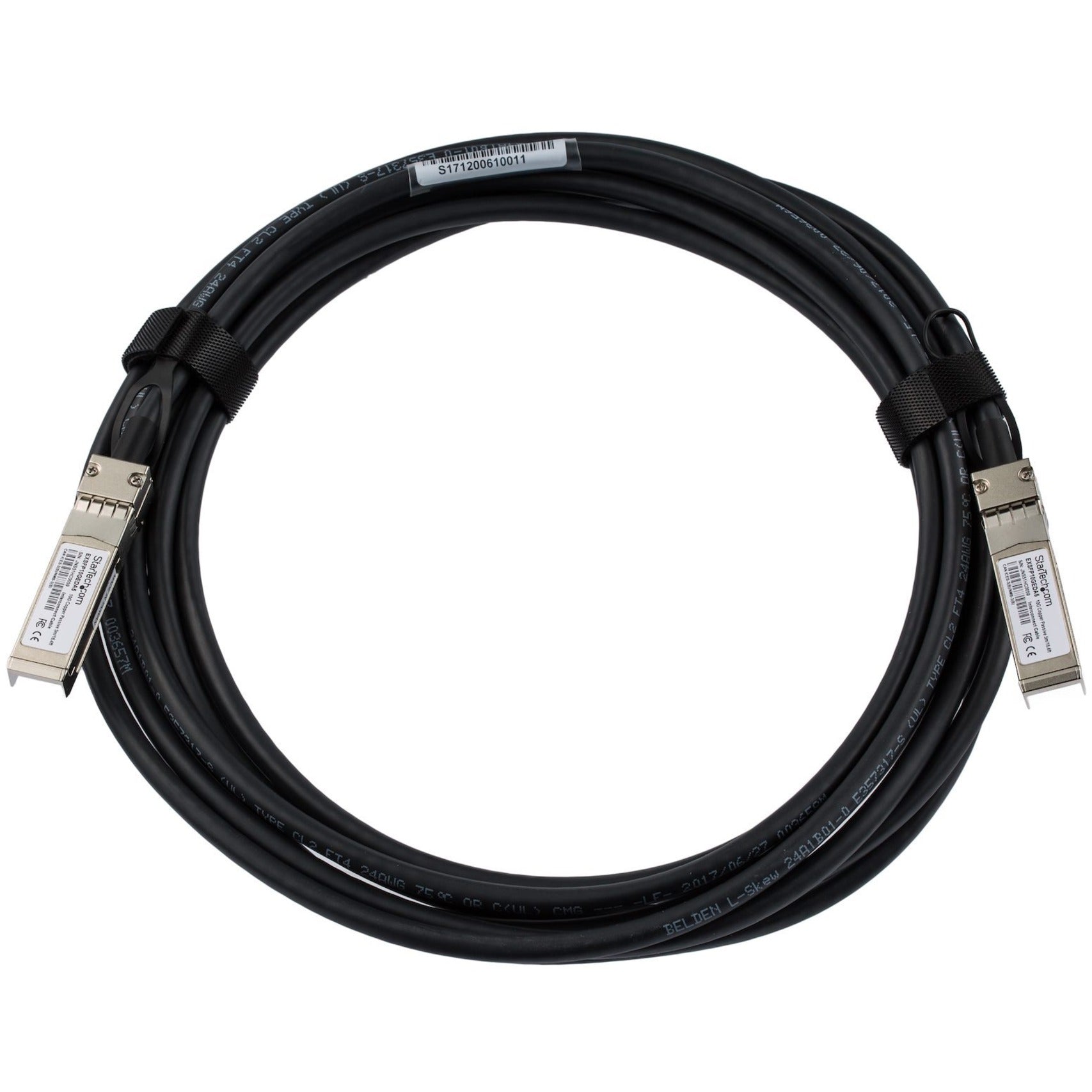 StarTech.com EXSFP10GEDA5 Twinaxial Network Cable, 10 Gbit/s, 16.40 ft, Hot-swappable, Passive