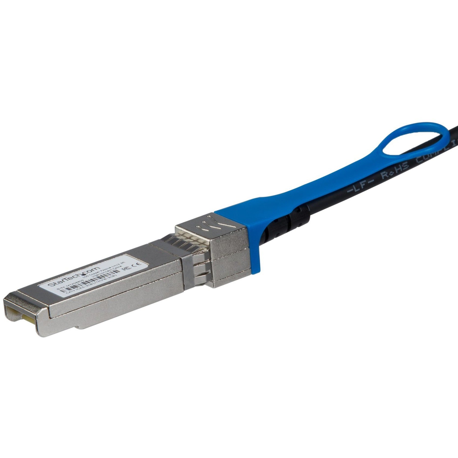 StarTech.com J9283BST Twinaxial Network Cable, 10 Gbit/s, 9.84 ft, SFP+ Male to SFP+ Male