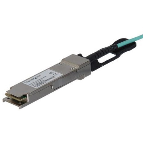StarTech.com QSFP40GAO10M Fiber Optic Network Cable, 32.81 ft, 40 Gbit/s, Active, Flexible, Hot-swappable
