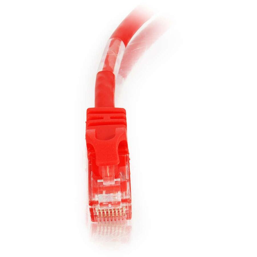 C2G 31381 5ft Cat6 Snagless Unshielded (UTP) Crossover Ethernet Cable - Red, Molded, Near End Cross Talk (NEXT), Strain Relief