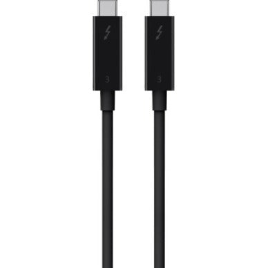 Belkin F2CD085BT2M-BLK Thunderbolt 3 Cable (USB-C to USB-C), 100W, 6.5ft/2m, Black