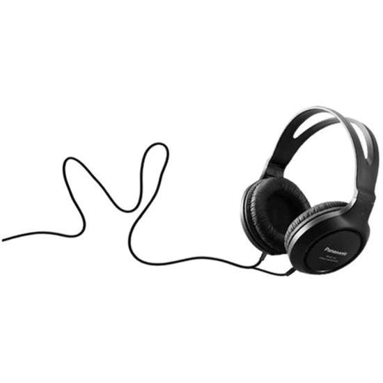 Panasonic RP-HT161-K Headphone, Over-the-head Wired Headphone with 6.50 ft Cable Length, Matte Black