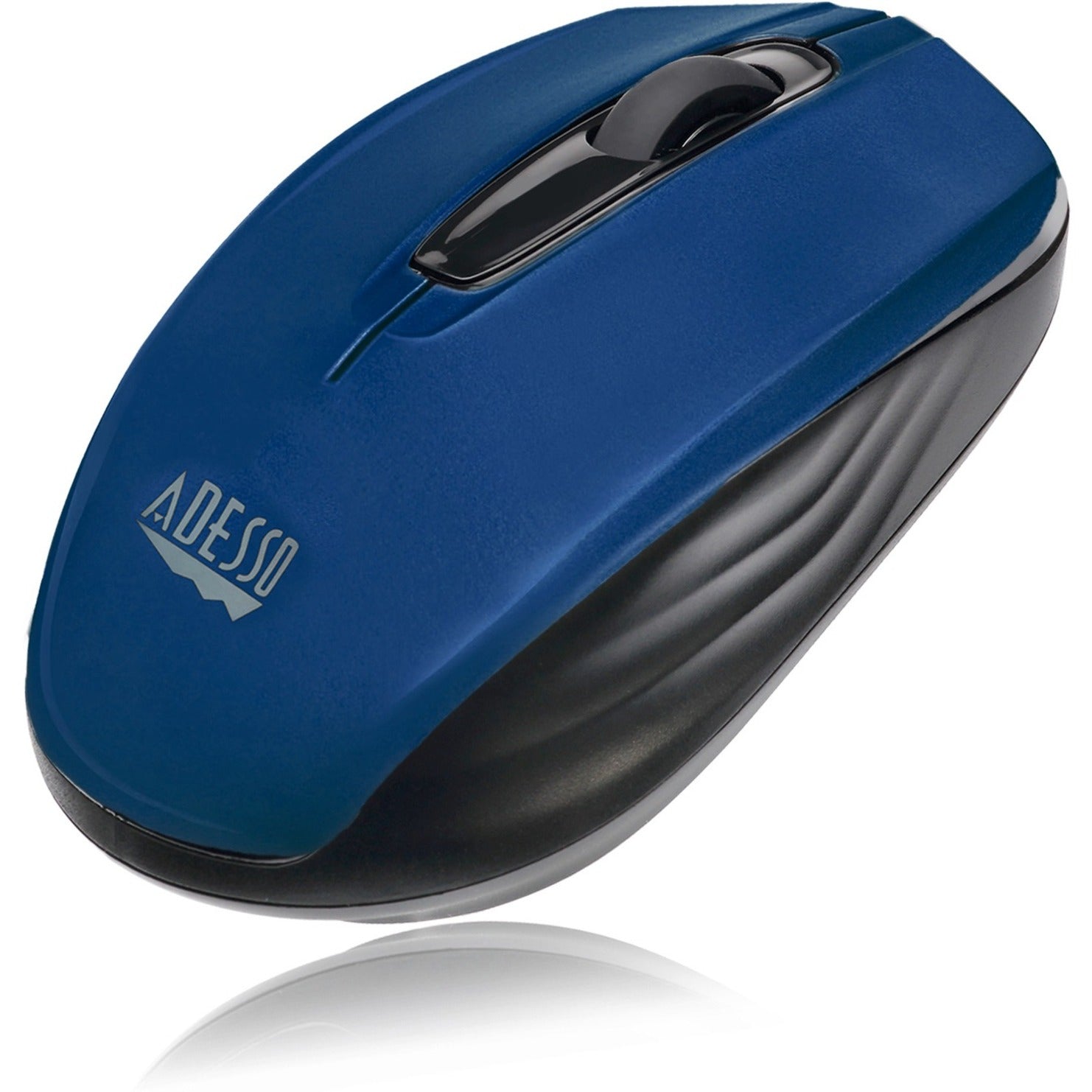 Adesso iMouse S50L 2.4GHz Wireless Mini Mouse, Ergonomic Fit, 1200 DPI, Blue