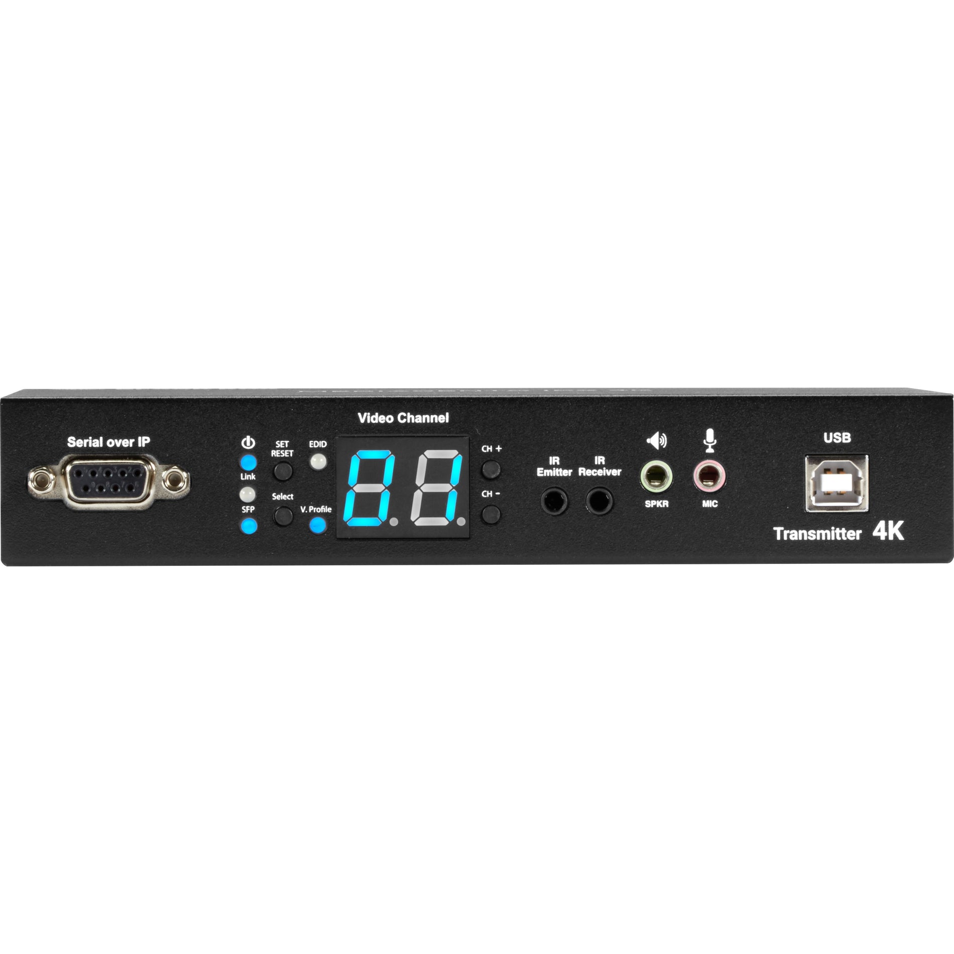 Black Box VX-HDMI-4KIP-TX MediaCento IPX 4K Transmitter - HDMI USB Serial IR Audio 4K Video 3 Year Warranty
