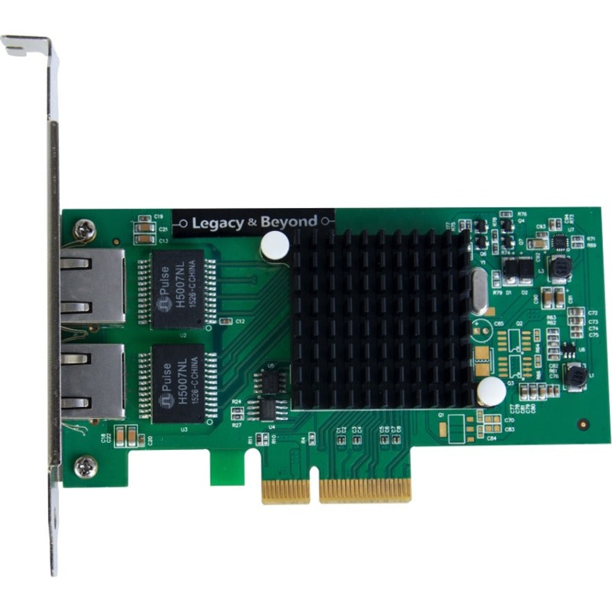 SIIG LB-GE0014-S1 Dual-Port Gigabit Ethernet PCIe 4-Lane Card - I350-T2, High-Speed Network Connectivity for Servers