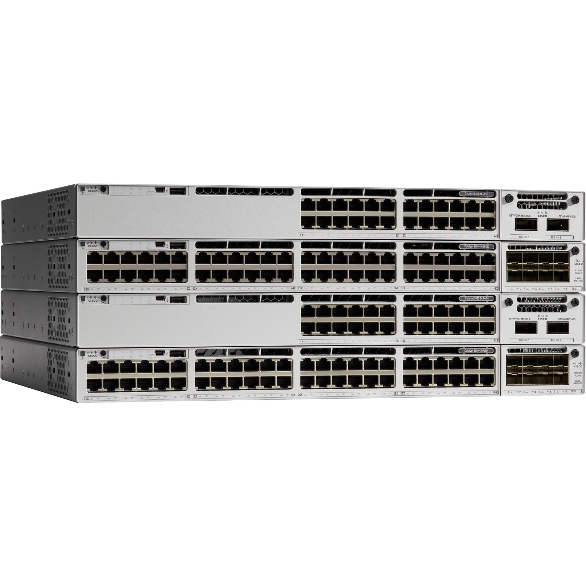 Cisco C9300-48UXM-E Catalyst Ethernet Switch 48 Gigabit Ethernet Network Ports Power Supply Manageable