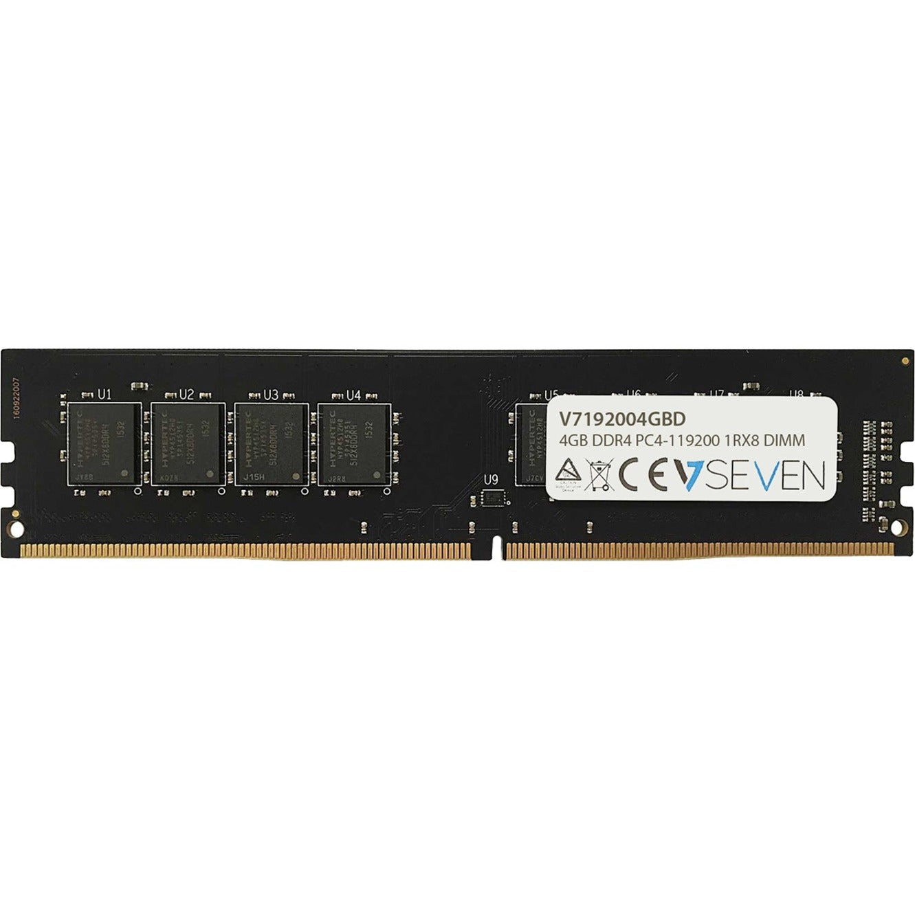 V7 V7192004GBD 4GB DDR4 SDRAM Memory Module, High Performance RAM for Desktop PC